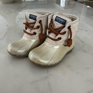 Sperry snow rain duck boots toddler girl size 6M